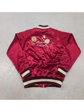 Rare Vintage Reyn Spooner Shinjuku Hawaii Flower Red Jacket